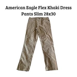 American Eagle Flex Khaki Dress Pants Slim 28x30